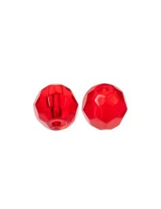 Zeck Fishing Faceted Glass Bead Red 8mm 10 Stück Texas Rig Glas Perlen Rot-Endtackle-JJ-Fishing