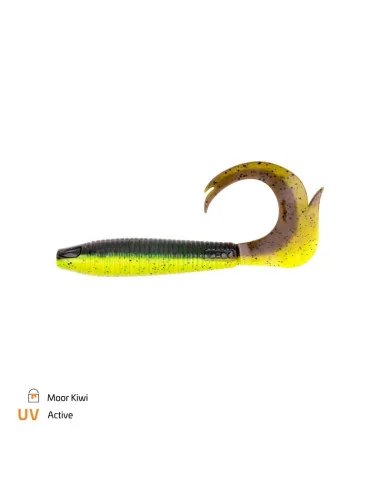 Zeck Fishing Drag-Tail 12cm Moor Kiwi 3 Stück Twister Big Fish-Gummifische / Gummiköder-JJ-Fishing