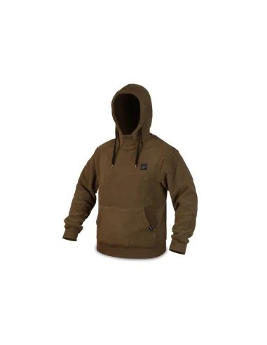 Delphin YOG! XL Hoody Teddy-Fleece Bärenfell Sweatshirt Angelgewand Karpfen-Bekleidung-JJ-Fishing