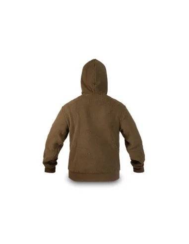 Delphin YOG! XL Hoody Teddy-Fleece Bärenfell Sweatshirt Angelgewand Karpfen-Bekleidung-JJ-Fishing