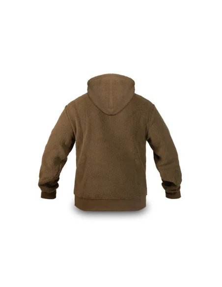 Delphin YOG! XL Hoody Teddy-Fleece Bärenfell Sweatshirt Angelgewand Karpfen-Bekleidung-JJ-Fishing