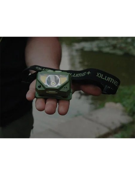 Delphin LUMIS 3W 220lm Stirnlampe Kopfelampe Weiß & Grün Licht mit Akku Extra Hell-Startseite-JJ-Fishing