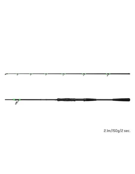 Delphin MonstaX 210cm 150g 2 Teile Wels Spinnrute Angelrute Hecht Rute Raubfisch-Ruten-JJ-Fishing