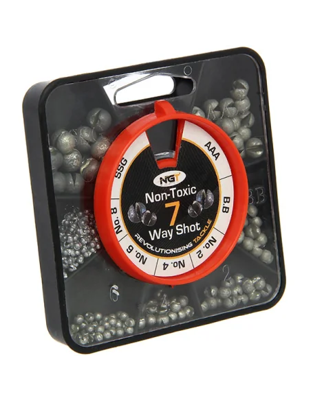 NGT 7-Way Non Toxic Split Shot Set-Blei-JJ-Fishing