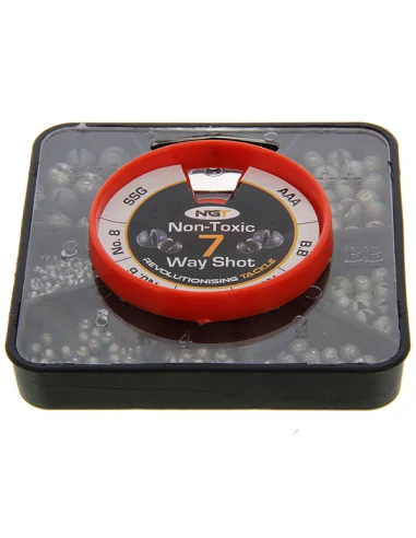 NGT 7-Way Non Toxic Split Shot Set-Lead-JJ-Fishing