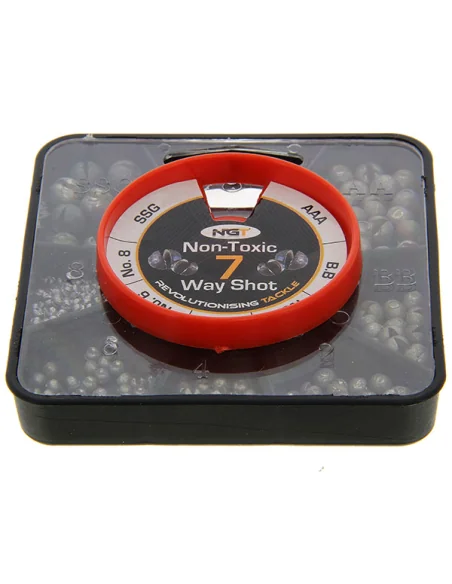 NGT 7-Way Non Toxic Split Shot Set-Blei-JJ-Fishing