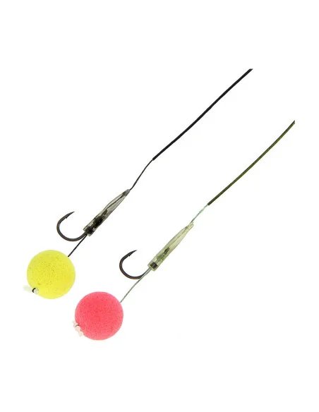 NGT Dynamic Hair Rigs - 2 Stück, Größe 4, Micro Barbed-Vorfächer-JJ-Fishing