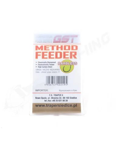 Traper Hikara Method Feeder Rig - Select Bayonet 10/0,22 (Barbless) Schonhaken-Endtackle-JJ-Fishing