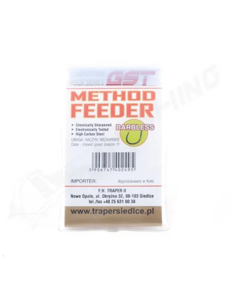 Traper Hikara Method Feeder Rig - Select Bayonet 10/0,22 (Barbless) Schonhaken-Endtackle-JJ-Fishing
