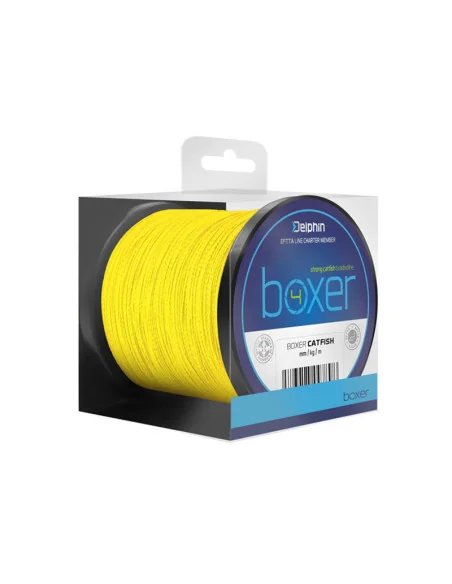 Delphin Boxer 4 Fluo Gelb Ø0,60mm 52,60kg 250m Wels Schnur-Schnüre-JJ-Fishing