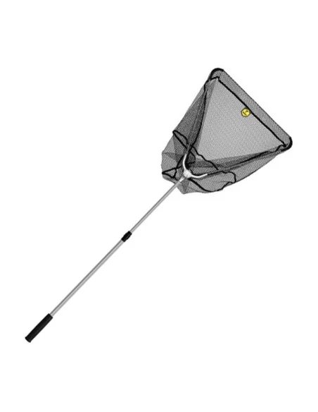 Delphin Kescher Metall V-Block Gummiertes Netz 60x60cm 200cm Klappbar-Tackle & Co-JJ-Fishing