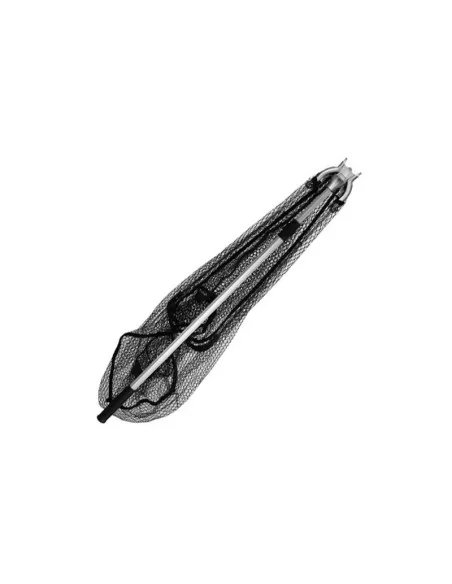 Delphin Kescher Metall V-Block Gummiertes Netz 60x60cm 200cm Klappbar-Tackle & Co-JJ-Fishing