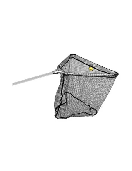 Delphin Kescher Metall V-Block Gummiertes Netz 60x60cm 200cm Klappbar-Tackle & Co-JJ-Fishing
