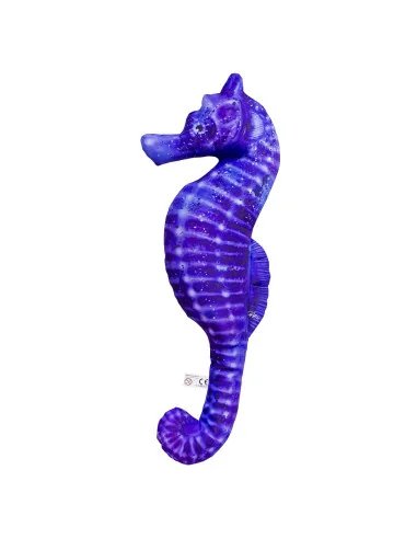 Gaby Fischkissen Mini Seepferdchen Blau 40cm, Plüschfisch, Stofftier-Mini Fish-JJ-Fishing