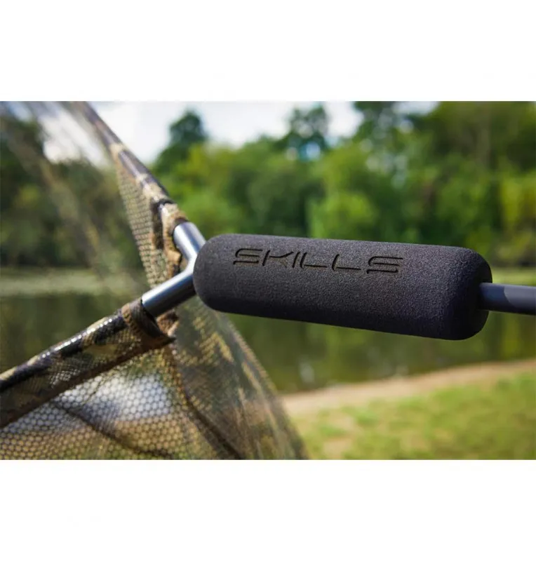 Skills Camo Landing Net – Landing net, 42 inch, 2pc handle 185cm-Landing net & landing net accessories-JJ-Fishing