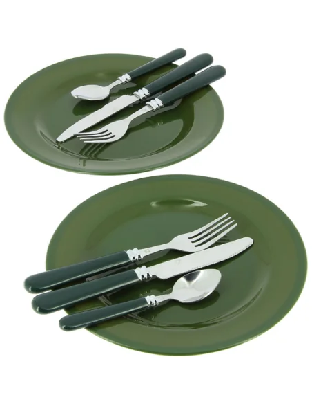 NGT Day Cutlery Plus Set Besteckset für 2 Personen Camping Karpfenangeln-Outdoor Cooking-JJ-Fishing