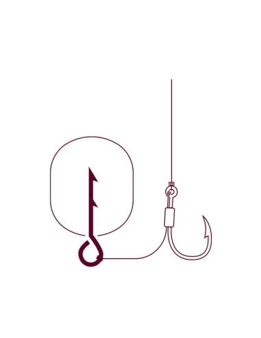 Delphin Stinger - Köderdorn, Schwarz, 10 Stück, 15mm-Stopper & Baitscrews-JJ-Fishing