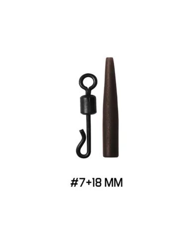 Delphin Feeder Quick Swivel Set - Wirbel, 5 Stück, Größe: L-Endtackle-JJ-Fishing