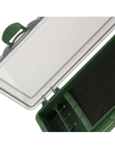 thumbnail image 2 of Green Rig Wallet Tackle Box – Hard Case, Water Resistant For Carp Fishing & Hook Storage 2 of 5