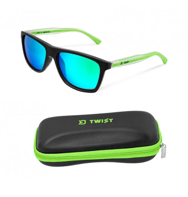 Delphin Polarized Sunglasses SG TWIST Green Glasses Polaroid Sonnebrille inklusive Hardcase-Polaroid Brillen & Zubehör-JJ-Fis...