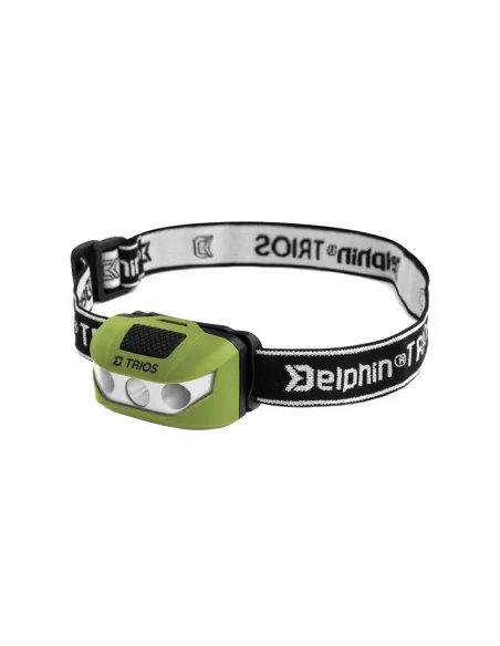 Delphin Head Lamp TRIOS Kopflampe mit Weiß- und Rotlicht-Beleuchtung-JJ-Fishing
