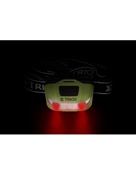 Delphin Head Lamp TRIOS Kopflampe mit Weiß- und Rotlicht-Beleuchtung-JJ-Fishing