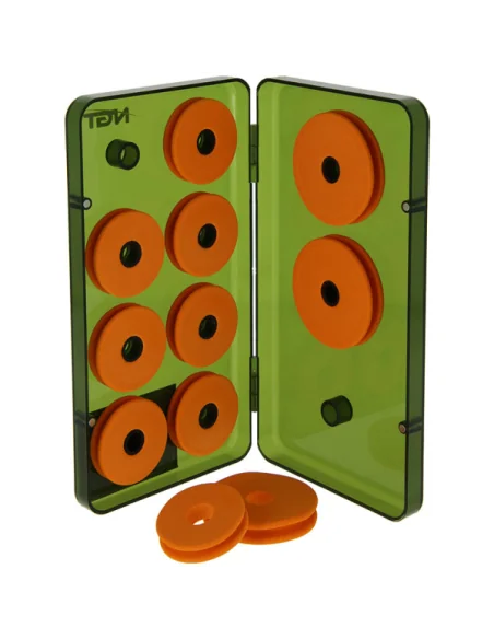 NGT 8+3 Rig Winders Box Vorfachbox mit 11 EVA-Wicklern Karpfenangeln Vorfachbox Zig & Chod Rig-Tackle Boxen-JJ-Fishing