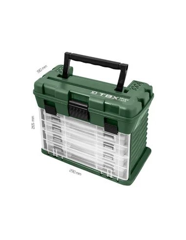 Delphin TBX MegaCase Clip Tackle Box Angelkoffer 290x190x265mm-Angelzubehör-JJ-Fishing