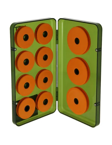 NGT 8+3 Rig Winders Box Vorfachbox mit 11 EVA-Wicklern Karpfenangeln Vorfachbox Zig & Chod Rig-Tackle Boxen-JJ-Fishing