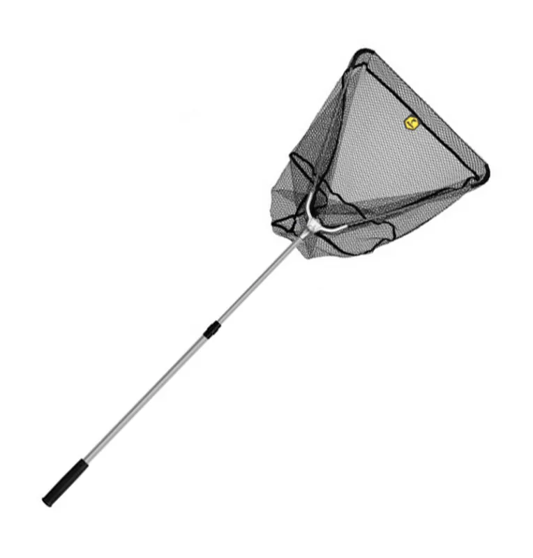 Delphin Kescher mit Metall V-Block gummiertes Netz 60x60cm 170cm klappbar-Tackle & Co-JJ-Fishing