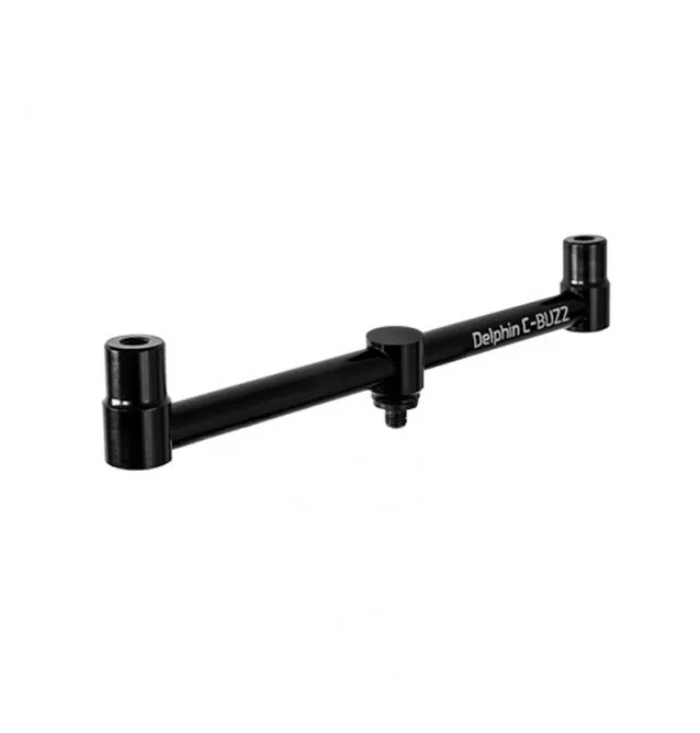 Delphin C-BUZZ Bar 2 Rod Black Edition Rutenauflage für zwei Ruten 27cm-Rod Pod´s, Banksticks & Buzzerbars-JJ-Fishing