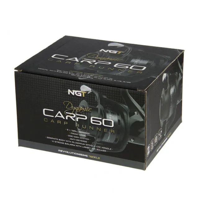 NGT Dynamic 60 Carp Runner Freilaufrolle Angelrolle Karpfenrolle-Freilaufrollen-JJ-Fishing