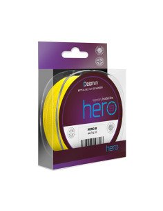 Delphin Hero 8 0,50mm 36,40kg 300m geflochtene Angelschnur Fluo Gelb-Schnüre-JJ-Fishing