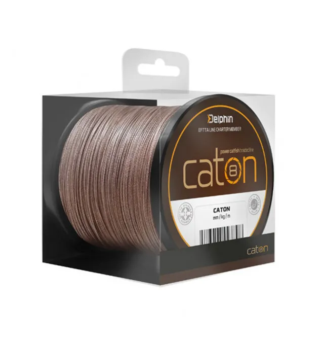 Delphin Caton Braun Ø0,73mm 90,90kg 190m geflochtene Welsschnur-Schnüre-JJ-Fishing