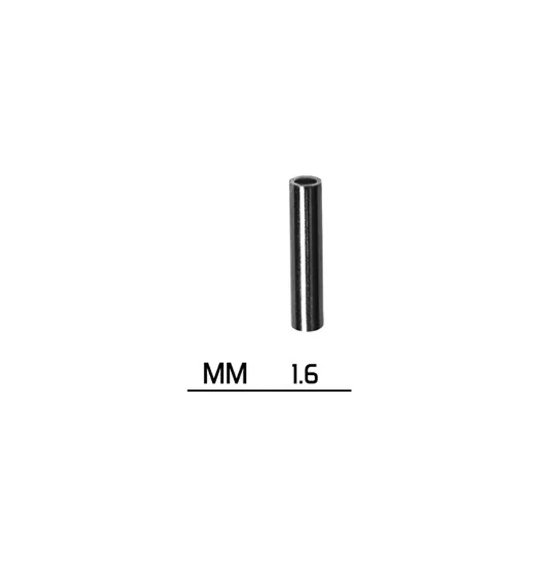 Delphin Single Crimps 40 Stück 1,6mm Quetschhülsen für Vorfächer-Vorfachmaterial & Montage-Zubehör-JJ-Fishing