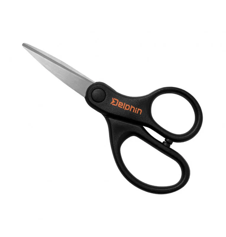 Delphin Scissors Braidy schwarz Angelschere für Schnüre-Werkzeuge-JJ-Fishing