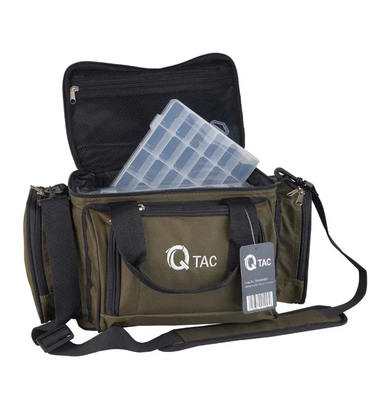 Q-Tac XC1 Umhängetasche mit 4 Boxen Angeltasche Carry All-Angeltaschen-JJ-Fishing