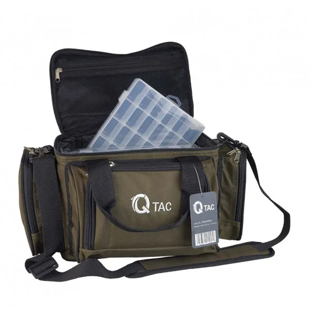 Q-Tac XC1 Umhängetasche mit 4 Boxen Angeltasche Carry All-Angeltaschen-JJ-Fishing