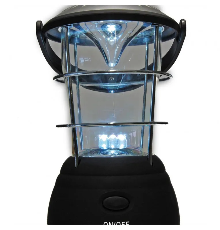 Q-TAC Shaking Dynamo Camping Light 12 LEDs Campinglampe Lampe mit Kurbel-Zeltlampen-JJ-Fishing