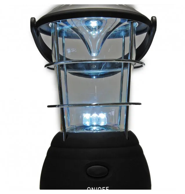 Q-TAC Shaking Dynamo Camping Light 12 LEDs Campinglampe Lampe mit Kurbel-Zeltlampen-JJ-Fishing