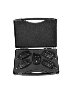 Delphin 4+1 Totem Bite Alarm Set with Case-Bite Alarms & Bobbins-JJ-Fishing 2