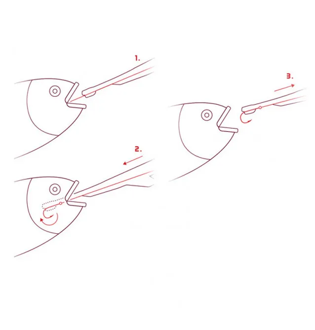 Delphin Hooky Hook Remover Hakenlöser-Tackle & Co-JJ-Fishing