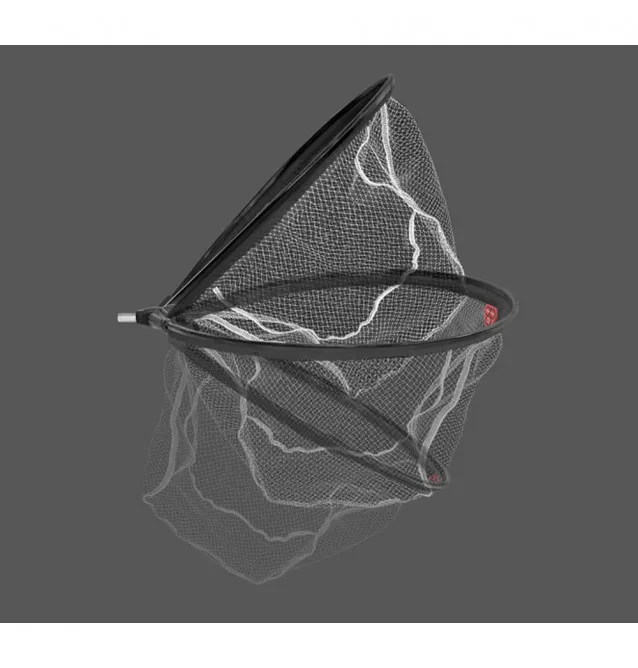 Delphin ATM Floaty Nylo Vario Swiveling Round Feeder Landing net head nylon net 50x40cm-Landing net & landing net accessories...