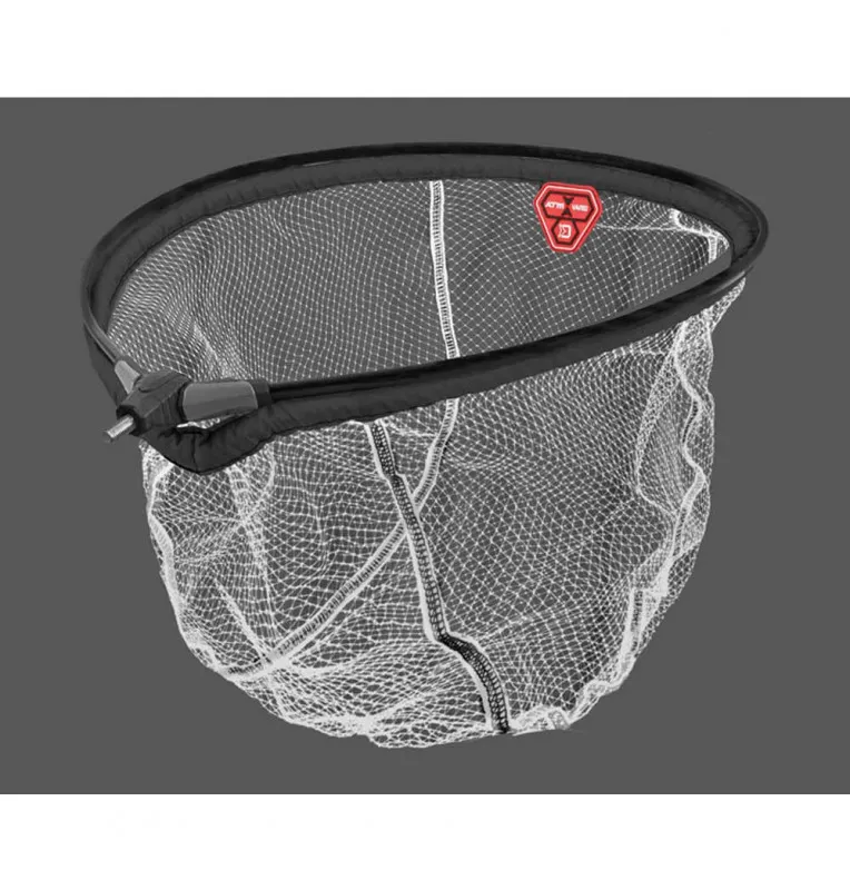 Delphin ATM Floaty Nylo Vario Swiveling Round Feeder Landing net head nylon net 60x50cm-Landing net & landing net accessories...