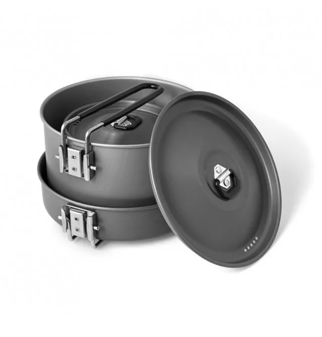 Delphin Camping Cookware Set CampWare 3in1 Pan, Pot & Kettle-Outdoor-JJ-Fishing