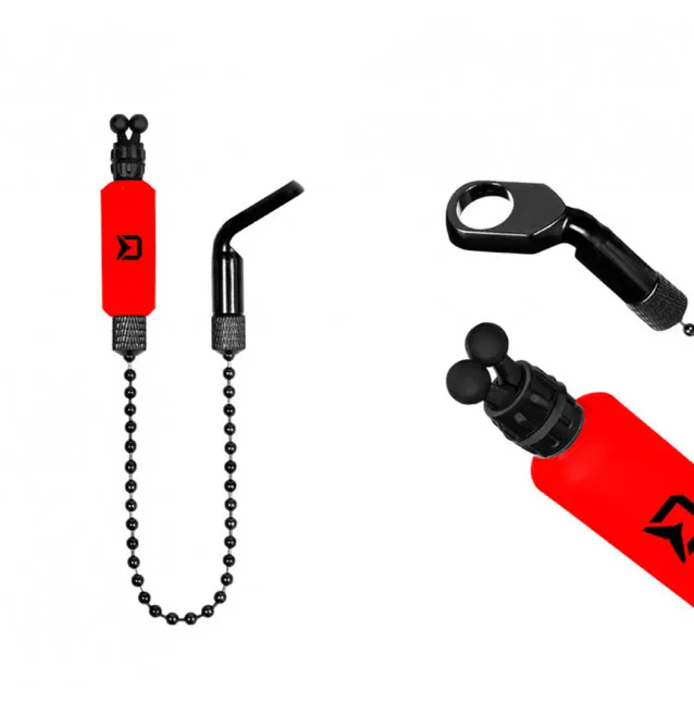 Delphin Chain Indicator Rota Rot Pendelbissanzeiger mit Knicklicht Halterung-Bissanzeiger & Bobbins-JJ-Fishing