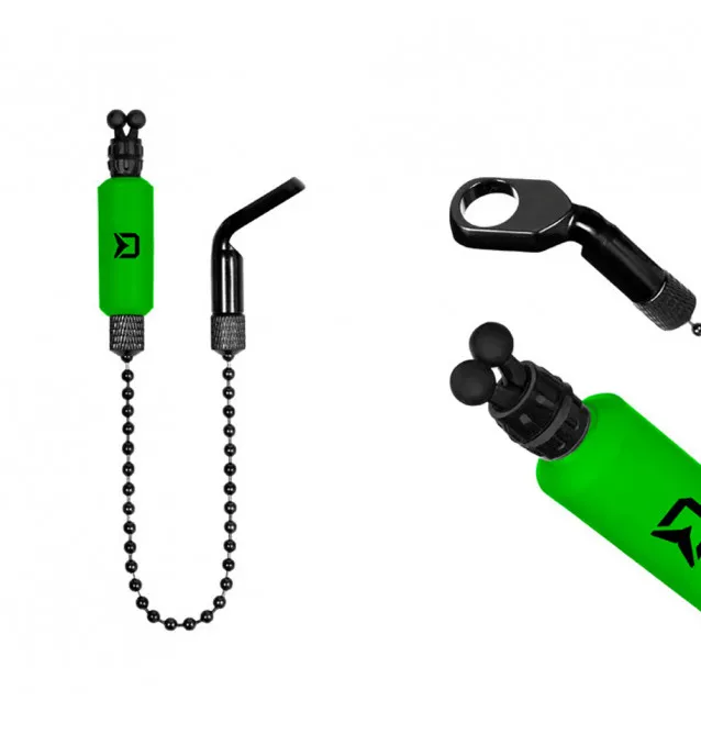 Delphin Chain Indicator Rota Grün Pendelbissanzeiger mit Knicklicht Halterung-Bissanzeiger & Bobbins-JJ-Fishing