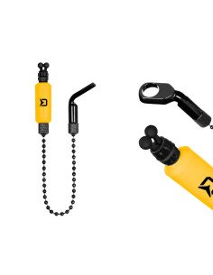 Delphin Chain Indicator Rota Gelb Pendelbissanzeiger mit Knicklicht Halterung-Bissanzeiger & Bobbins-JJ-Fishing