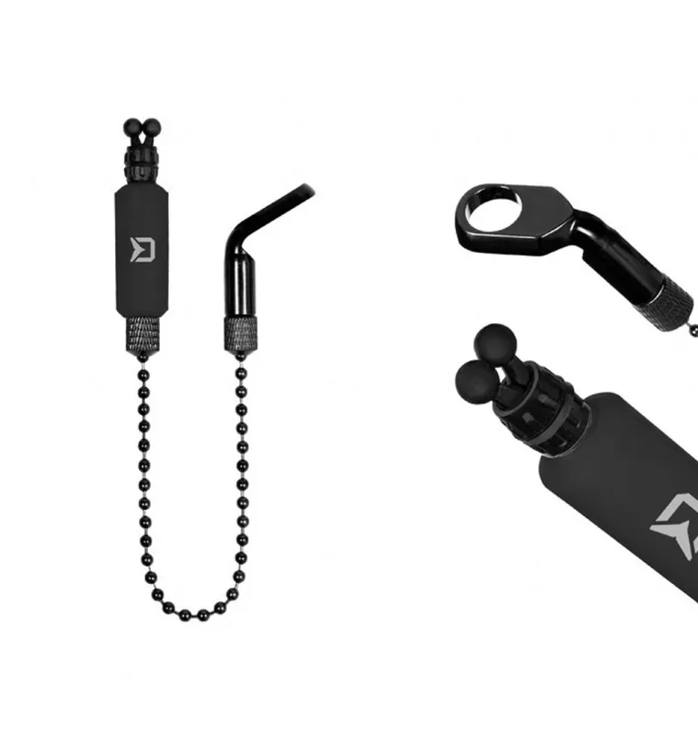 Delphin Chain Indicator Rota Black Pendulum Bite Alarm with Knicklicht Mount-Bite Alarms & Bobbins-JJ-Fishing