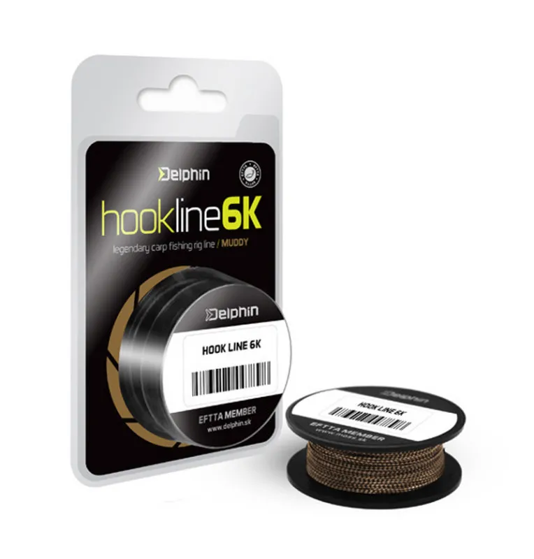 Delphin Muddy Hookline 6K 15lb 20m geflochtenes Vorfachmaterial-Vorfachmaterial & Montage-Zubehör-JJ-Fishing